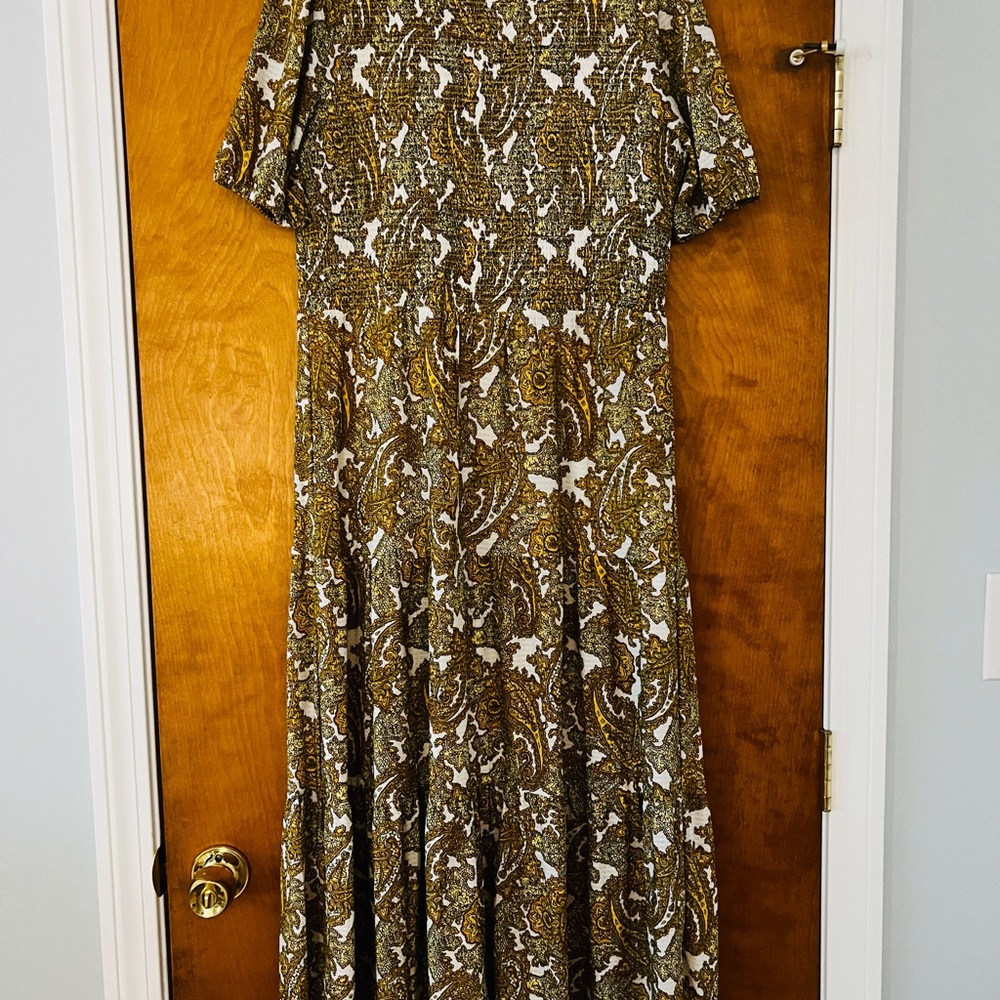 MICHAEL Michael Kors Yellow and White Floral Maxi Dress